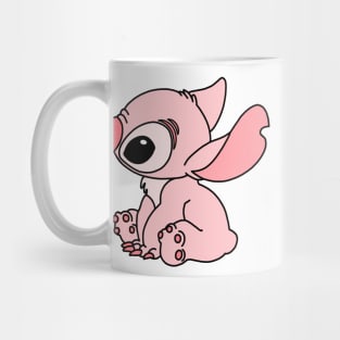 Pink-themed Stitch Mug